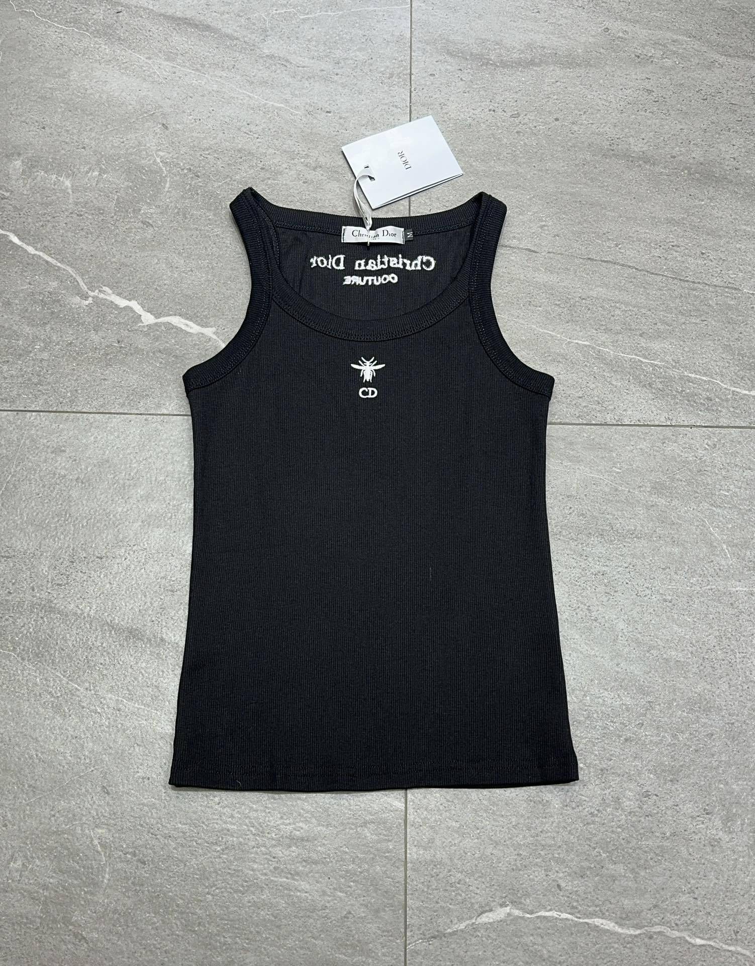 Dior Jacquard New Style Bee Embroidered Vest