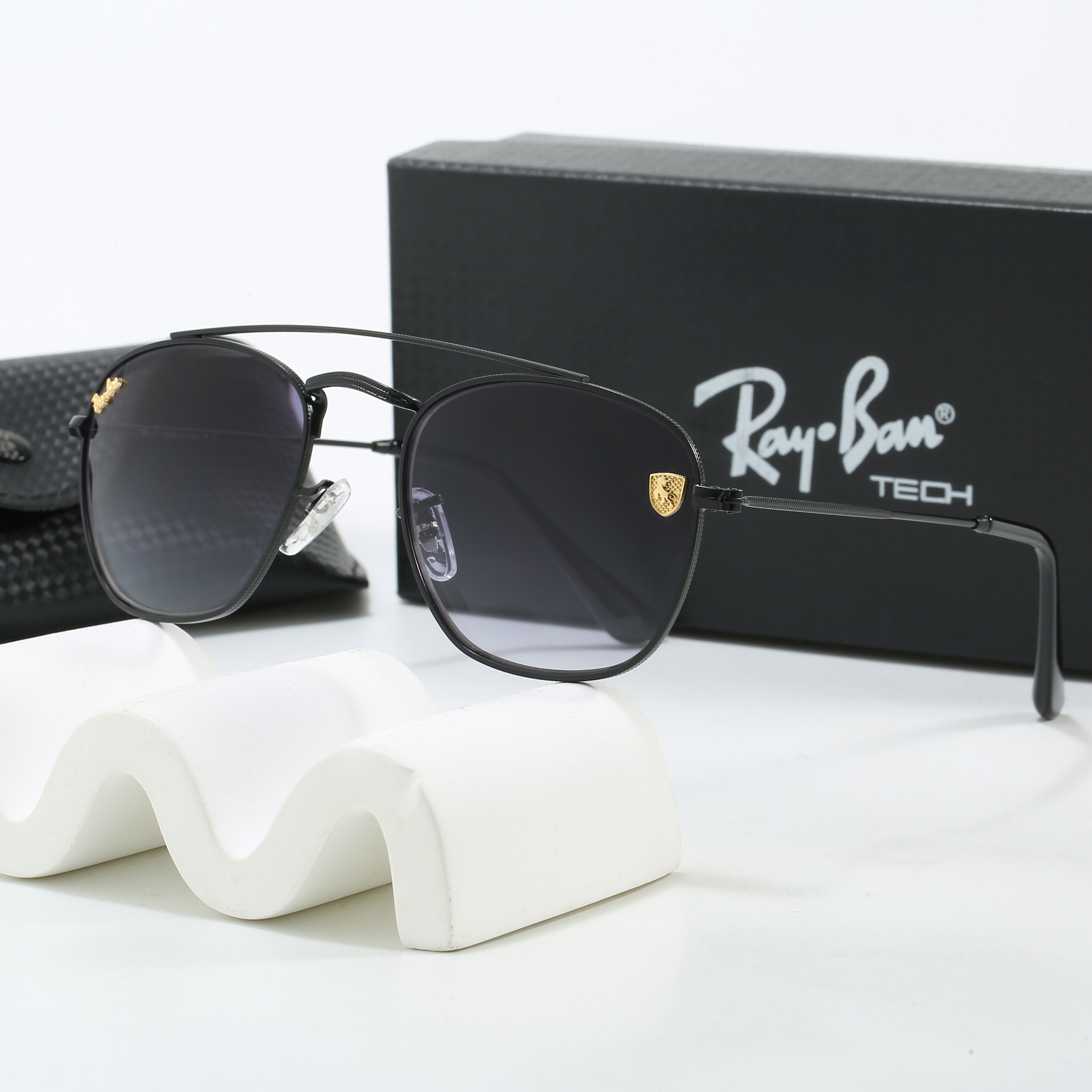 Ray-Ban Luxury Metal Frame Square Aviator Sunglasses 20355725