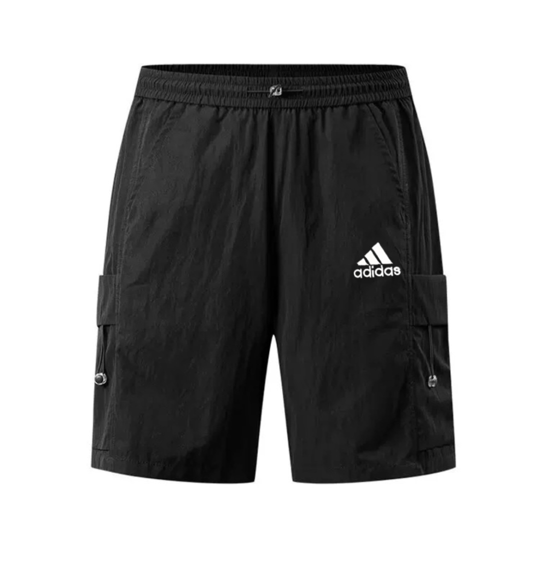 Adidas Large Pocket Drawstring Elastic Shorts Embroidered Versatile Lover Shorts M-XXXXL