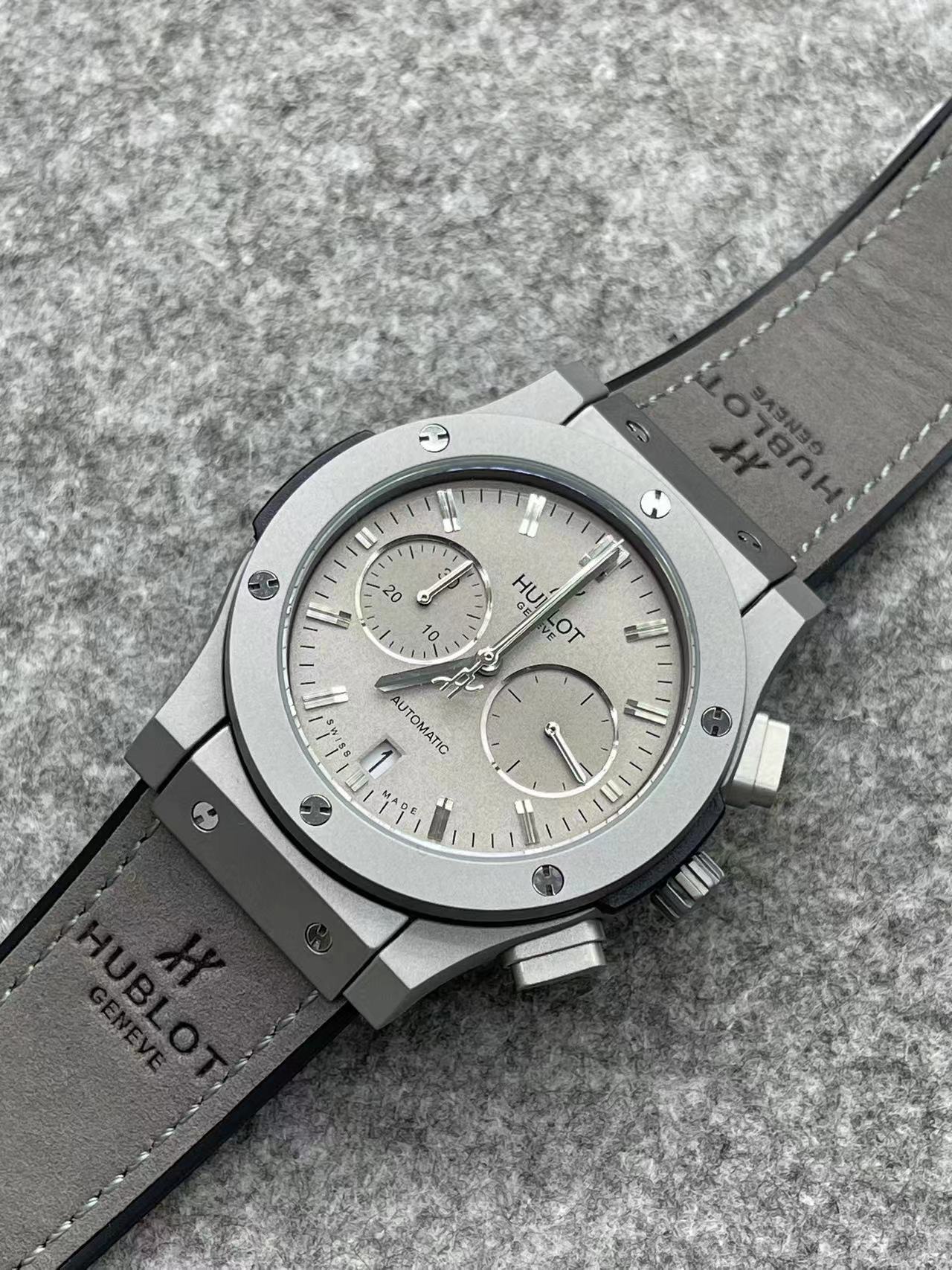 Hublot Geneve  Top Quality Quartz 904L Stainless Steel Men  Watch 42mm