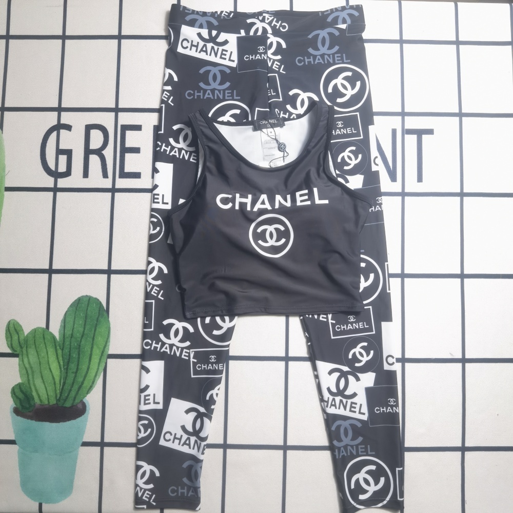 Women's Chanel Vest And Trousers Two Piece Swimsuit