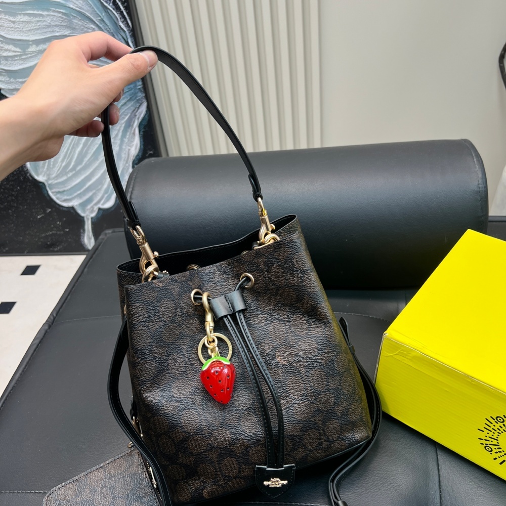 Replica Coach Latest Hit, The Rowan Drawstring Bucket Bag 22*21CM