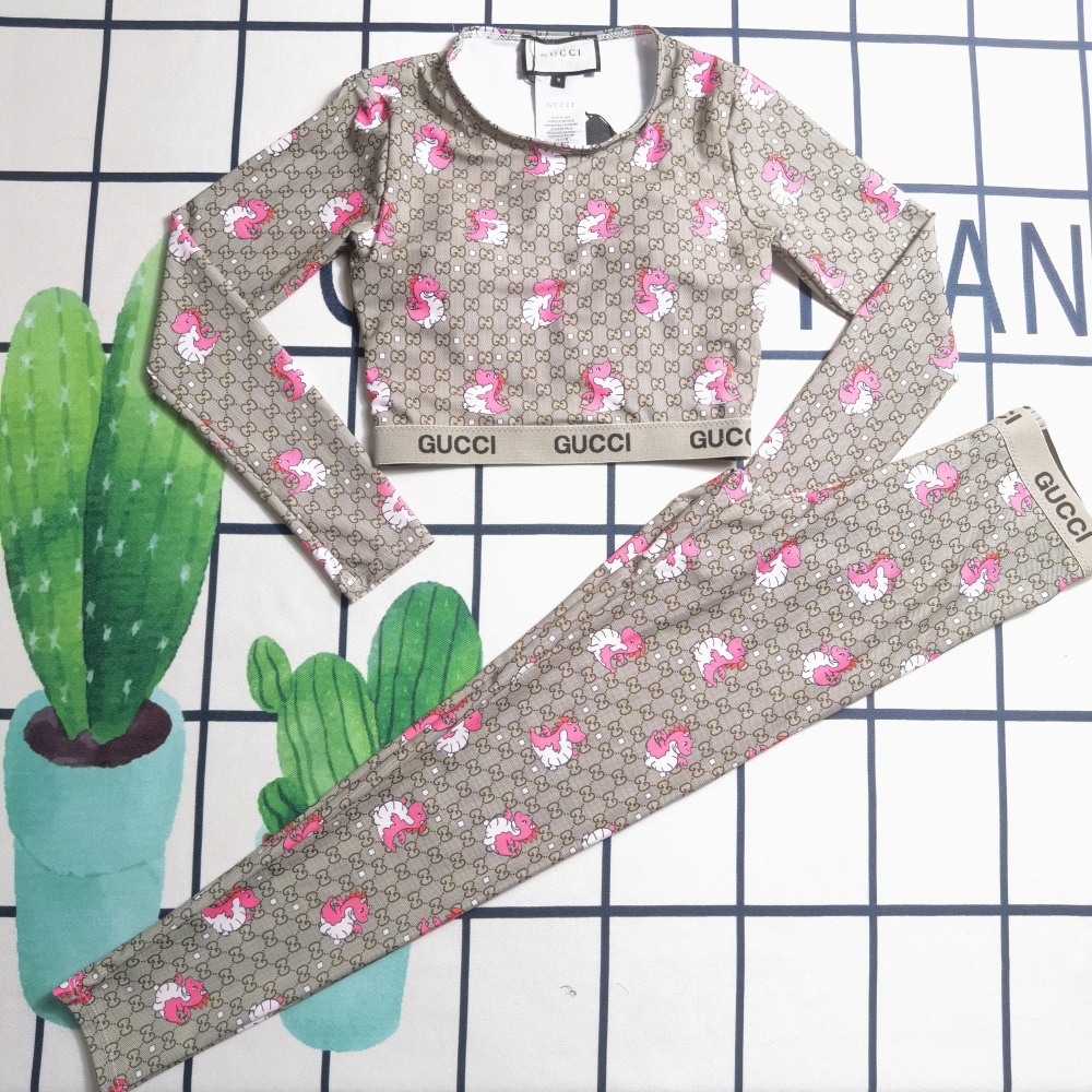 Women's Gucci Long-Sleeved Two-Piece Swimsuit