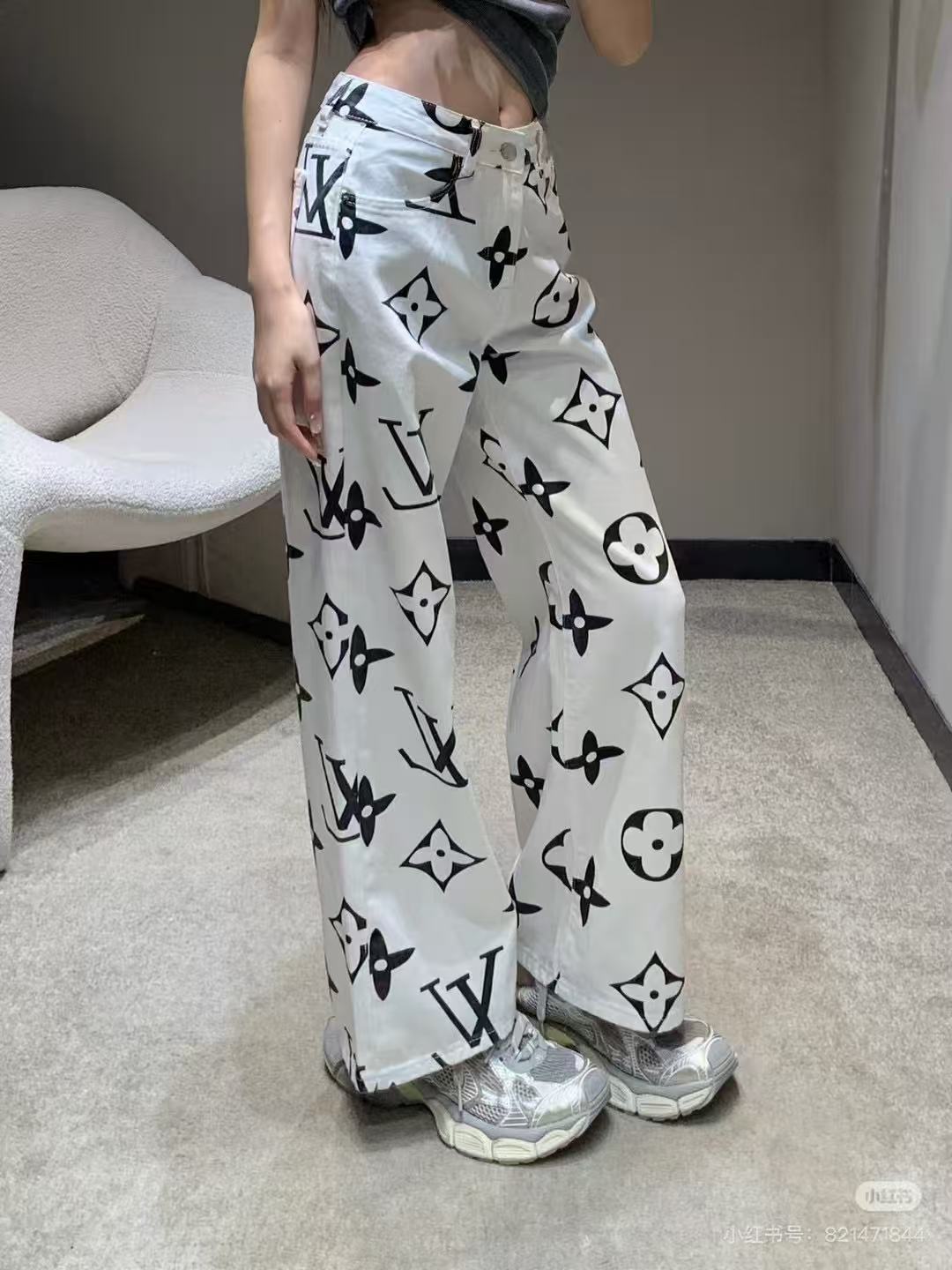LV 25 FW New Full-print Jeans S-XL