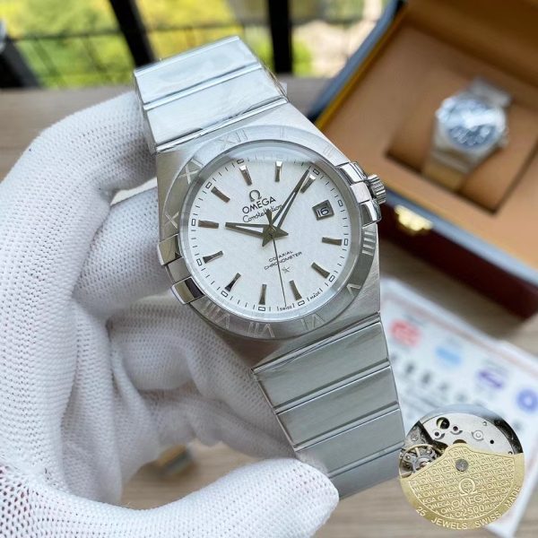 OMEGA Constellation 904l Stainless Steel Automatic Mechanical  Women Men 38mm  Watch