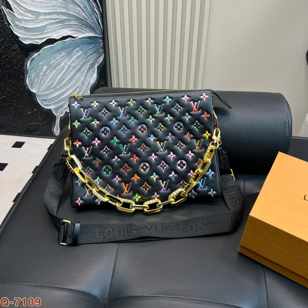 Replica LV Coussin Takashi Murakami Hug Bag 34*25CM