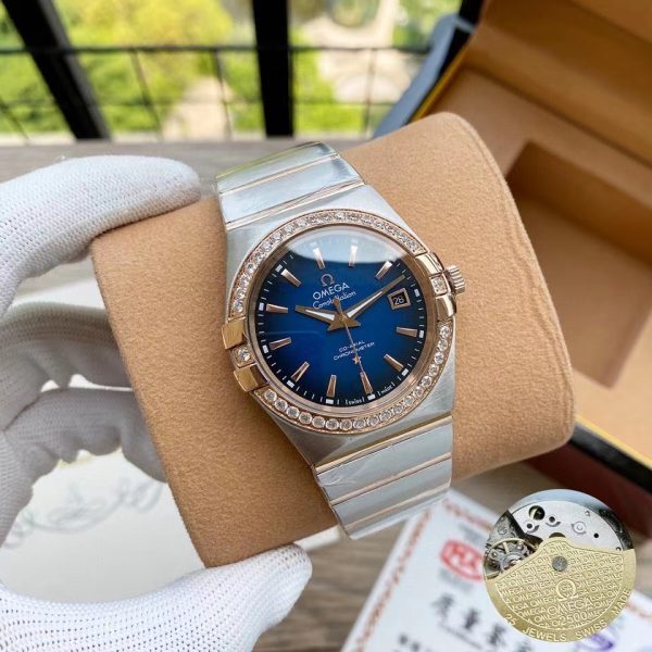OMEGA Constellation 904l Stainless Steel Automatic Mechanical  Women Men 38mm  Watch