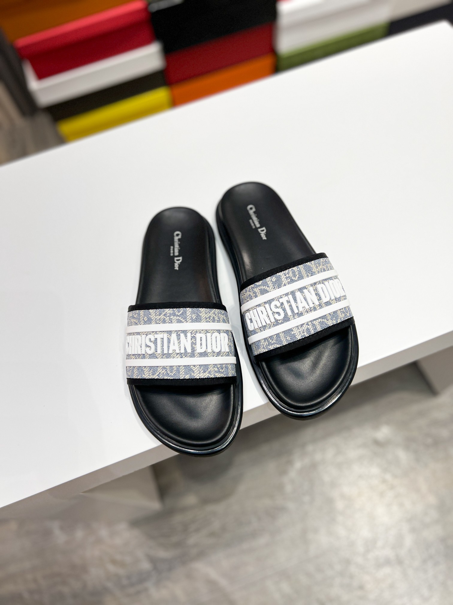 Dior 2024ss Latest Alias Men's Leather Slippers 38-45