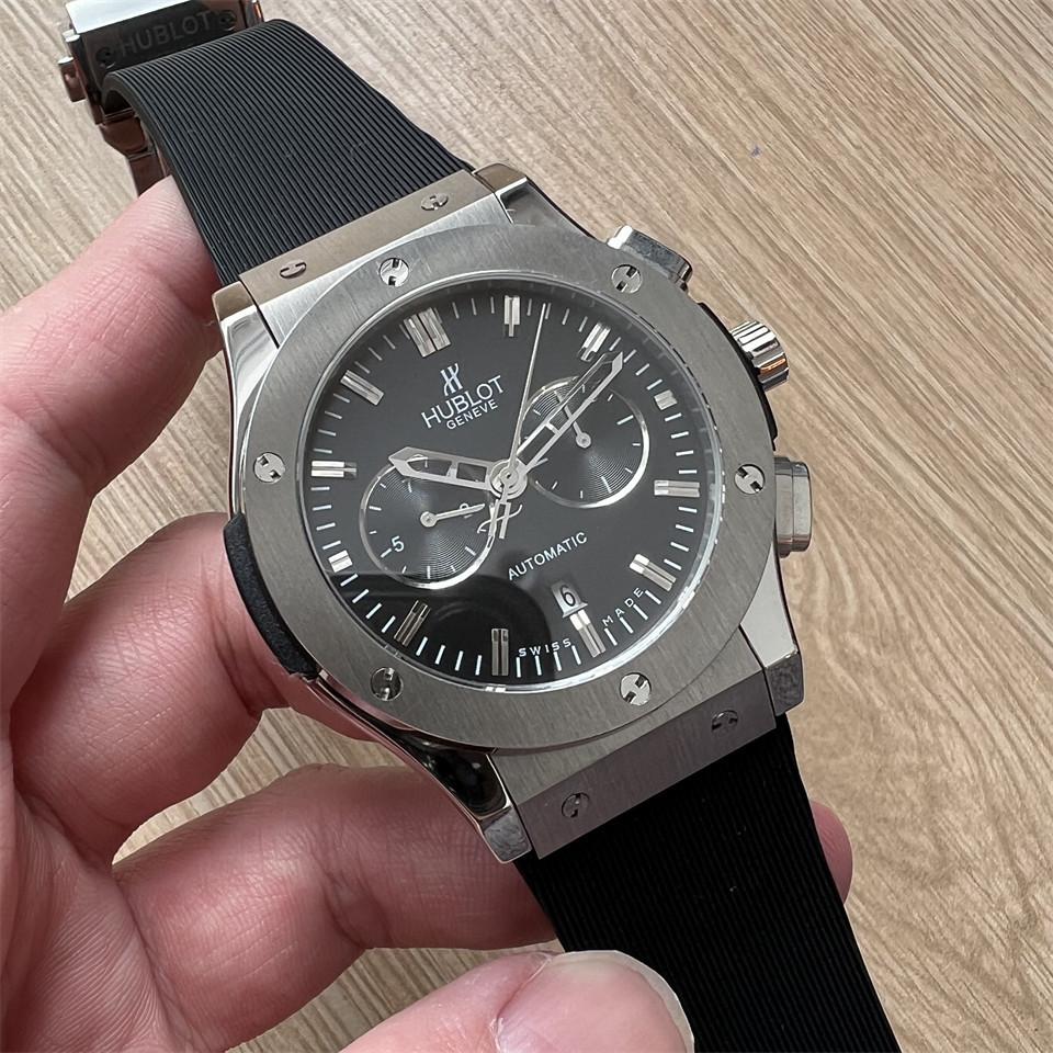 Hublot Geneve  Top Quality Automatic Machine 904L Stainless Steel Men  Watch 42mm
