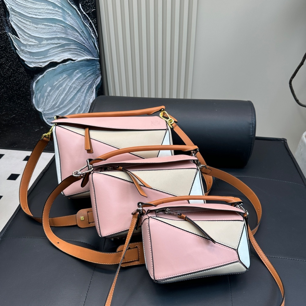 Replica Loewe Chinchilla Series Geometric Bag 19*13/24*15/29*19CM