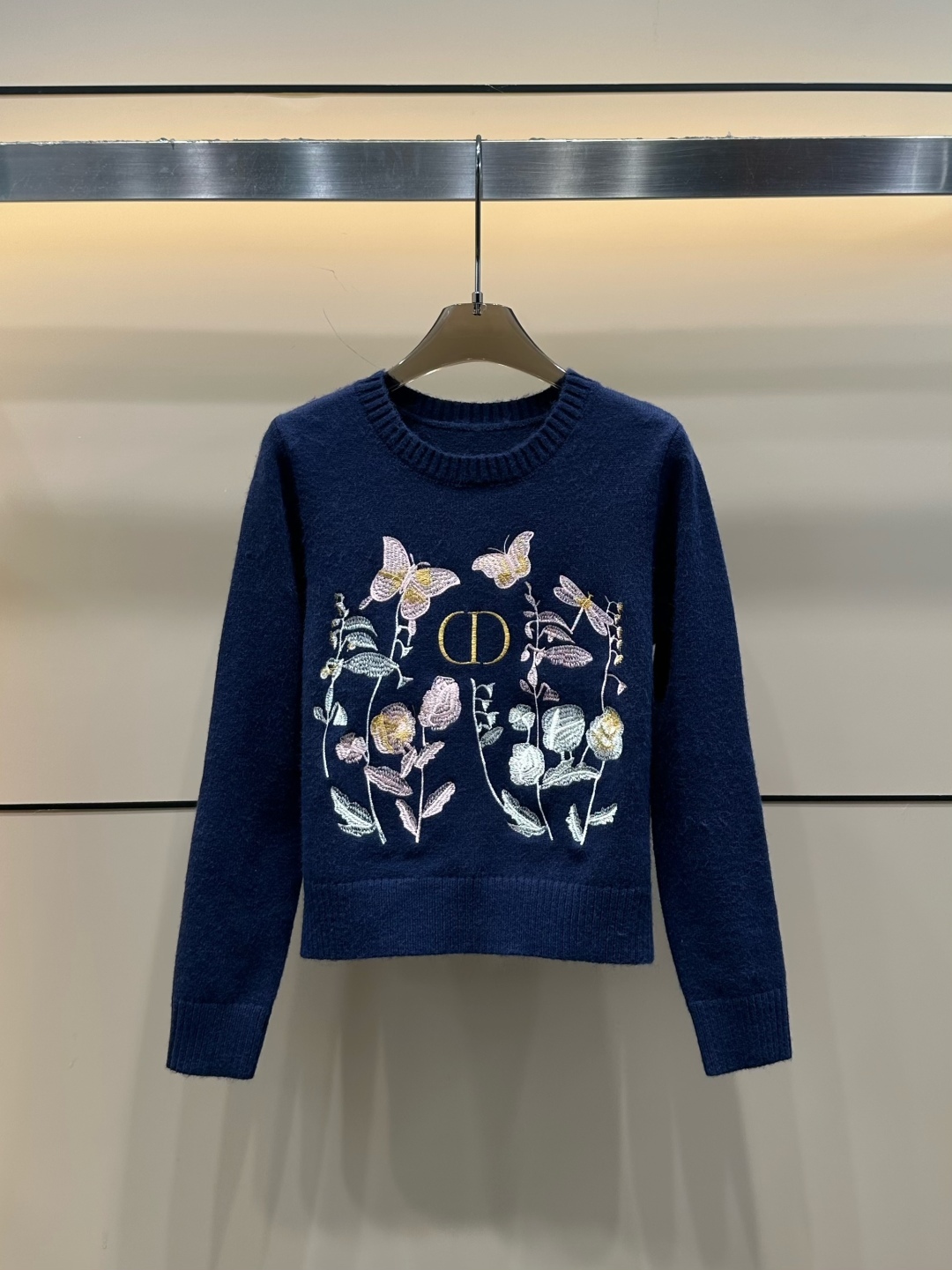 Dior New 25th Generation Heavy-duty 10,000-needle Embroidered Pullover