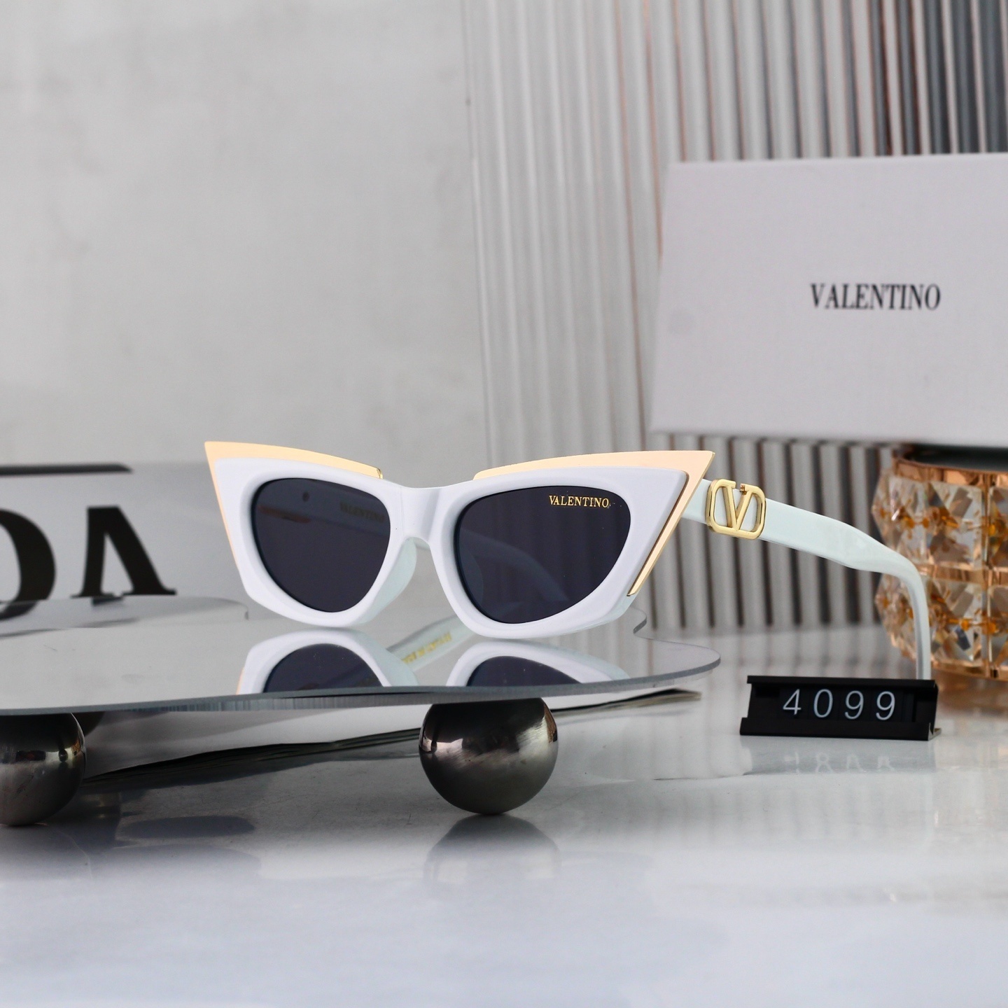 Valentino Luxury Designer Cat-Eye Sunglasses