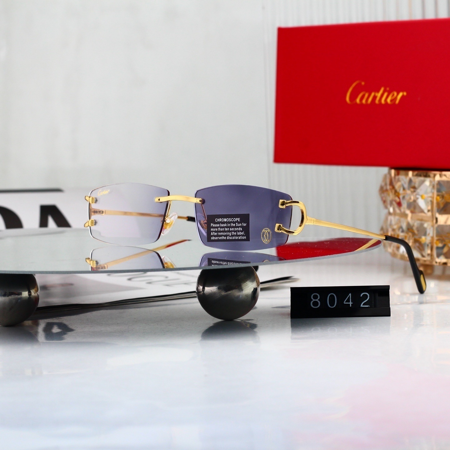 Cartier Rimless Sunglasses 4225