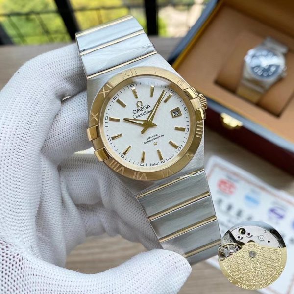 OMEGA Constellation 904l Stainless Steel Automatic Mechanical  Women Men 38mm  Watch