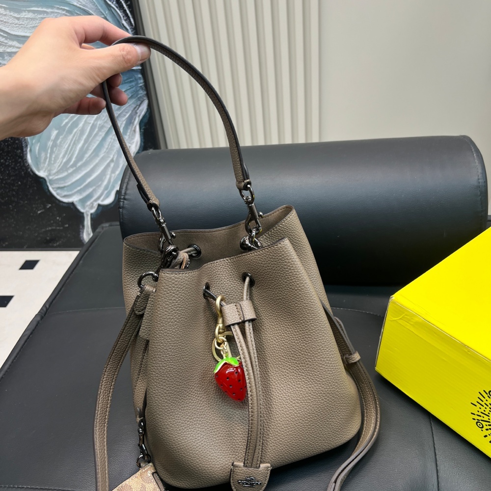 Replica Coach Latest Hit, The Rowan Drawstring Bucket Bag 22*21CM