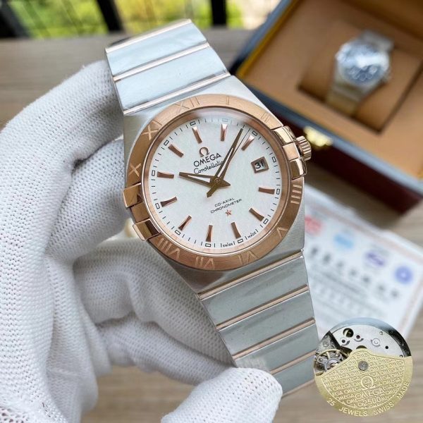 OMEGA Constellation 904l Stainless Steel Automatic Mechanical  Women Men 38mm  Watch