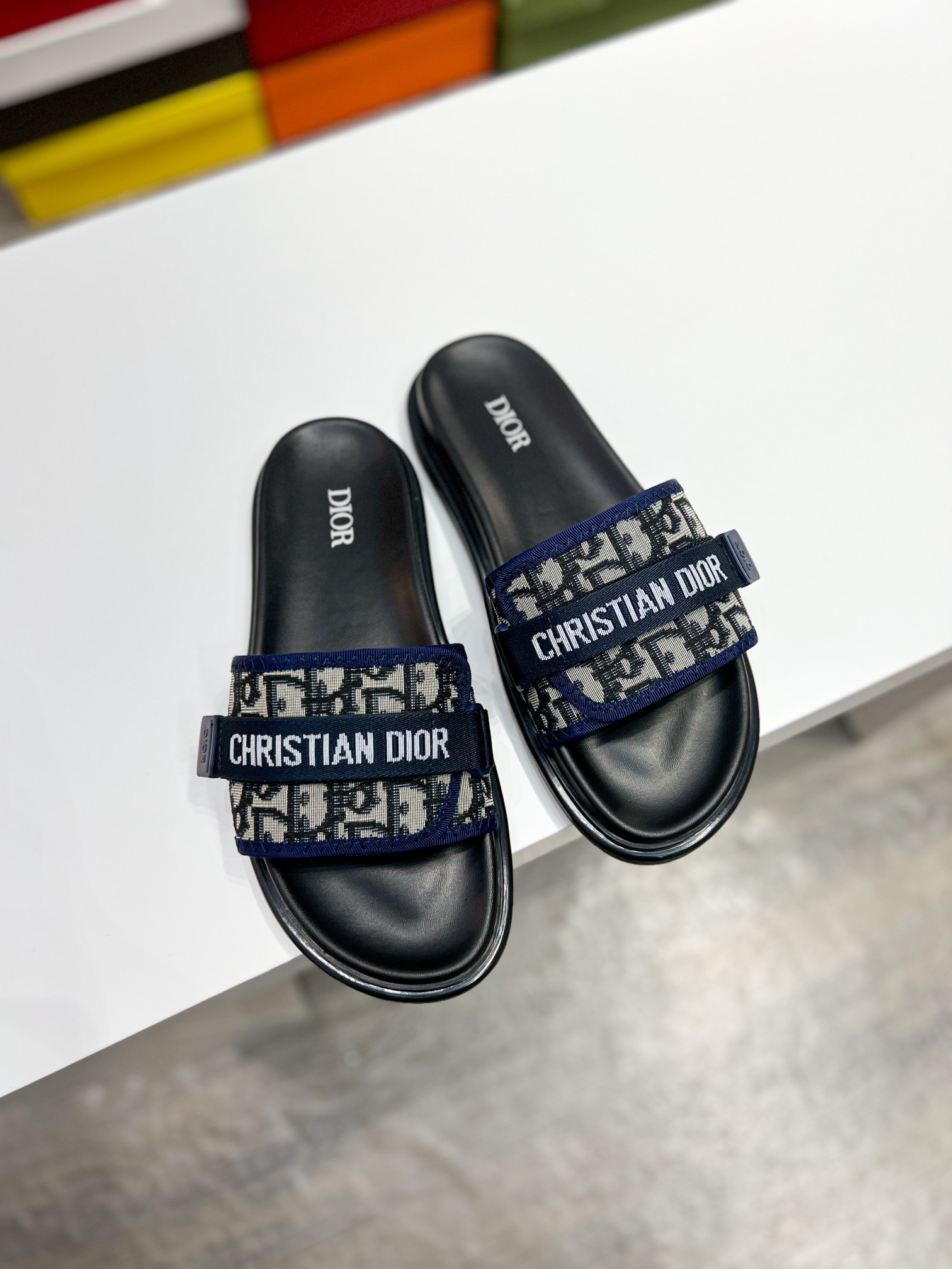Dior 2024ss Latest Alias Men's Leather Slippers 38-45