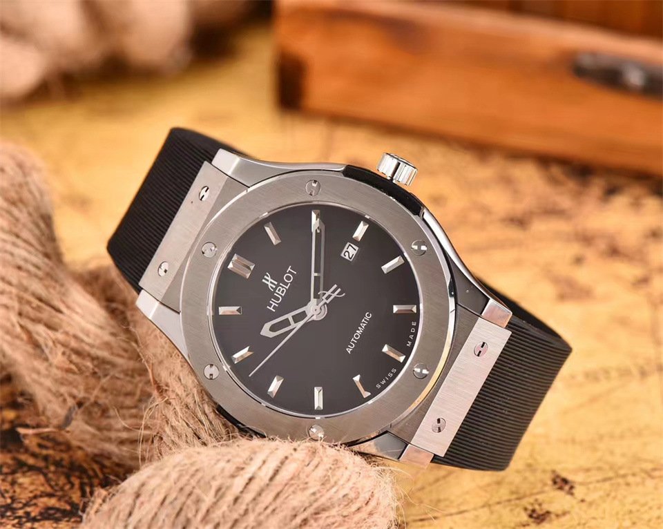 Hublot Geneve  Automatic Machine  904L Stainless Steel Men  Watch 42mm