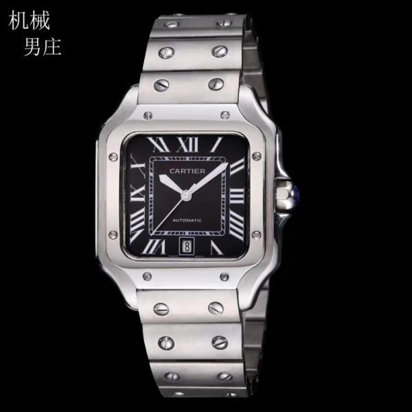 Replica Cartier Santos 904l Stainless Steel Automatic Mechanical Watch 34mm 38mm