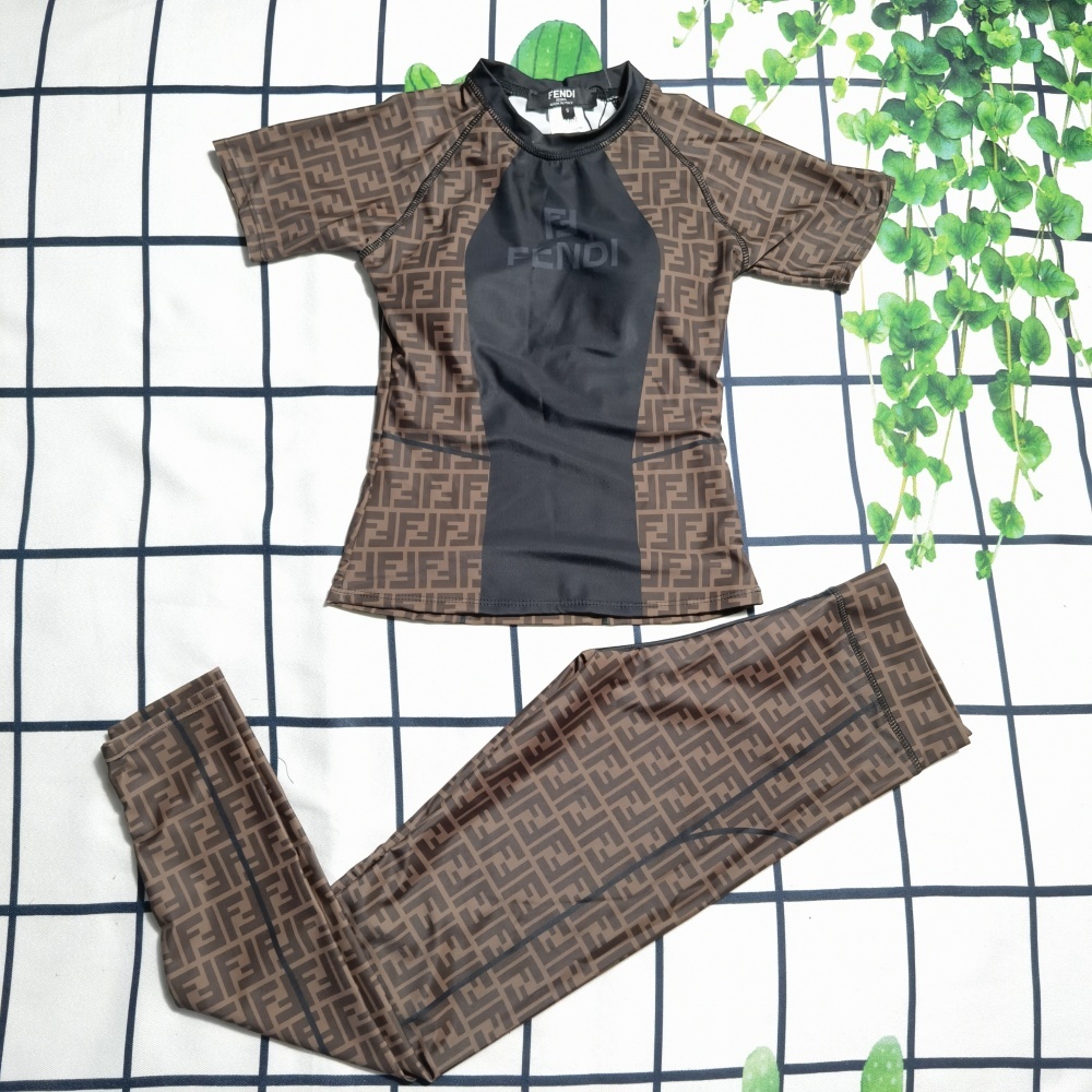 Women's Fendi Trousers Two-Piece Swimsuit