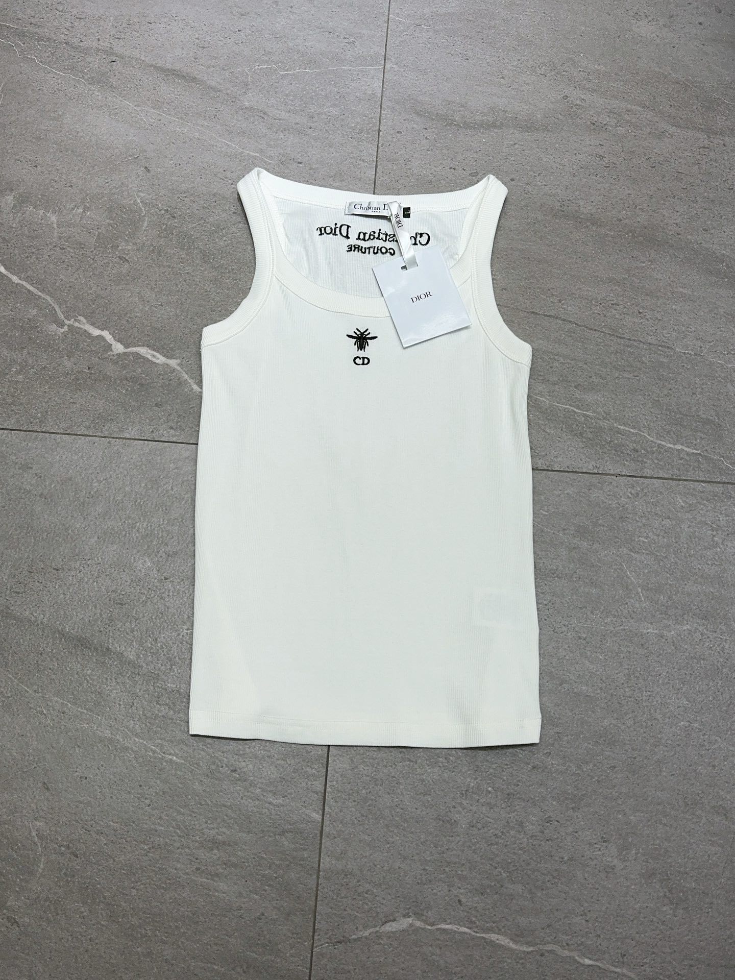 Dior Jacquard New Style Bee Embroidered Vest