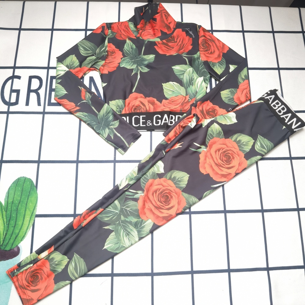 Women's DG Long-Sleeved Two Piece Swimsuit