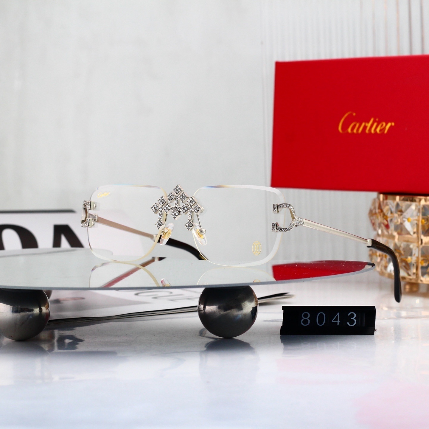 Cartier Rimless Sunglasses 4225