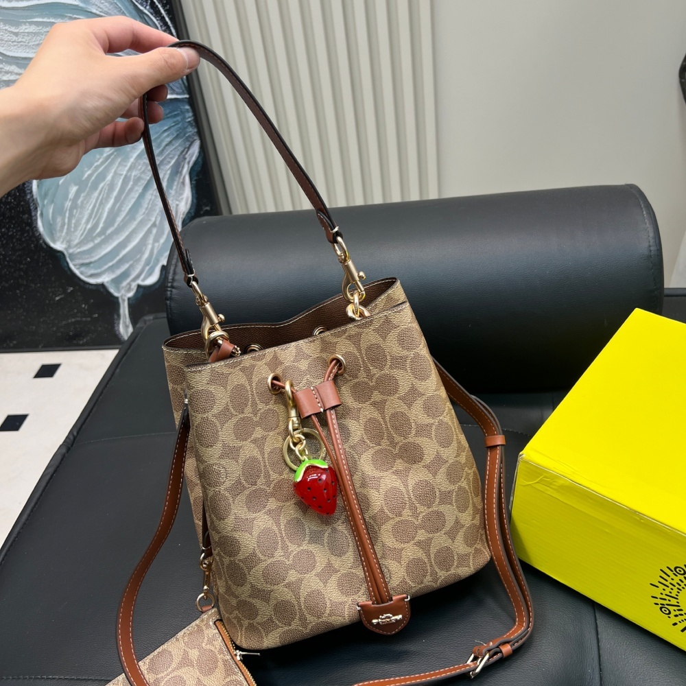 Replica Coach Latest Hit, The Rowan Drawstring Bucket Bag 22*21CM