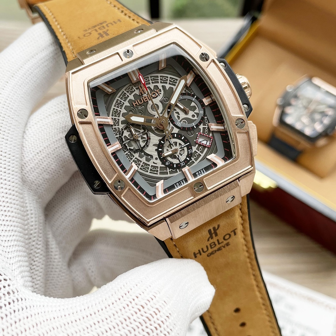 Hublot Geneve SENNA CHAMPION QUARTZ 904L Stainless Steel Men  Watch 42mm