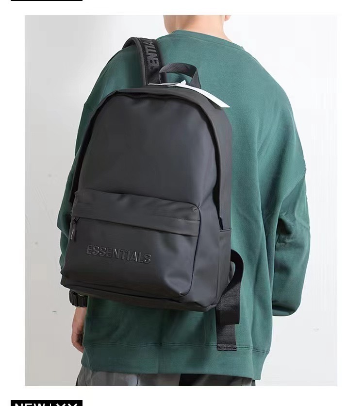 Fashion brand FOG waterproof backpack ESSENTIALS middle school student schoolbag men’s and women’s computer bag travel backpack-without packaging box