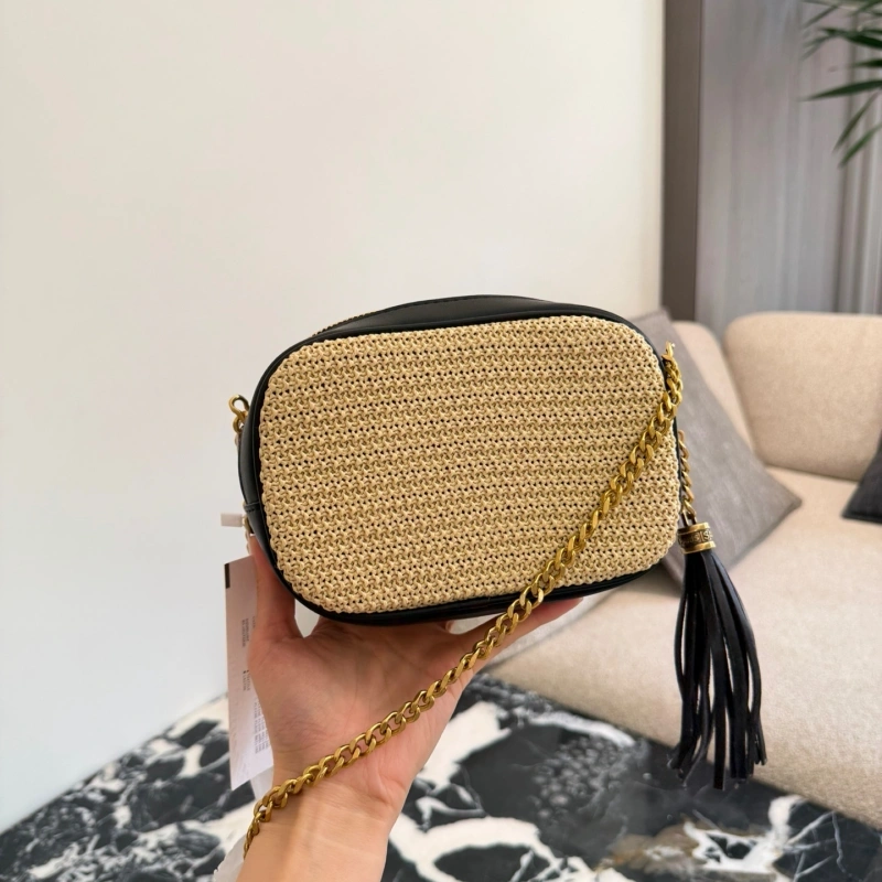 “Black and Gold Tassel Camera Bag-no box