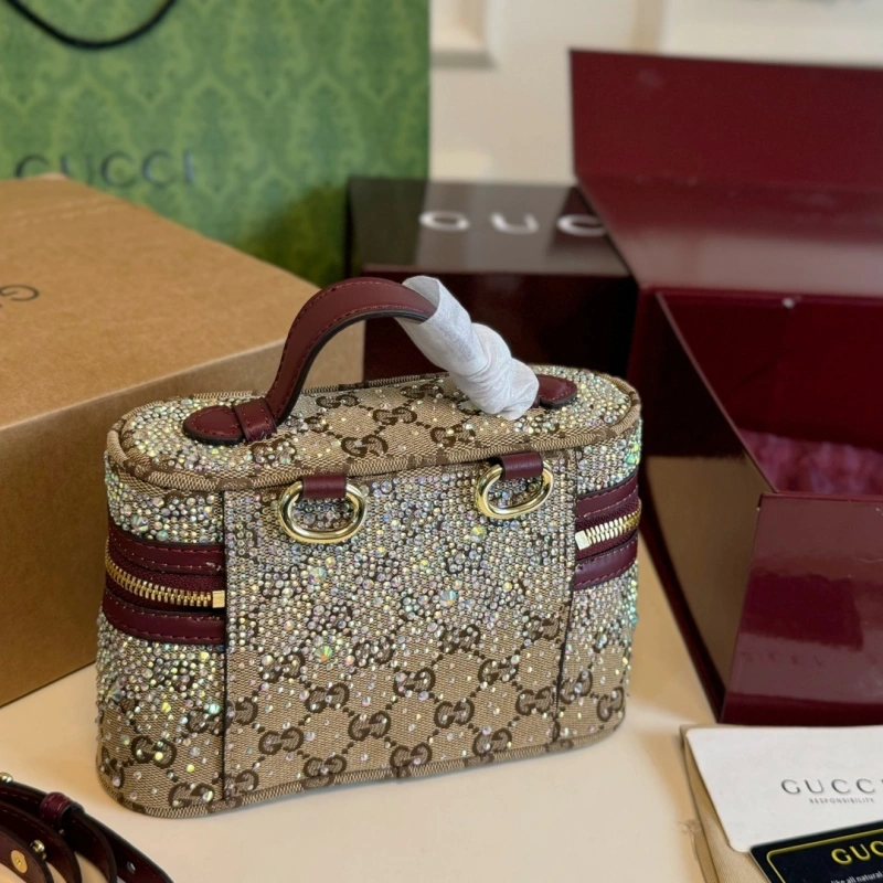 New canvas rhinestone handbag-box