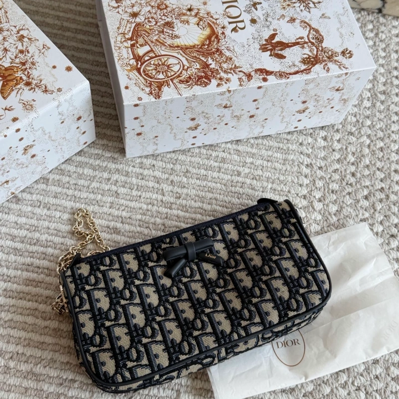 Navy Blue Monogram Shoulder Bag-box