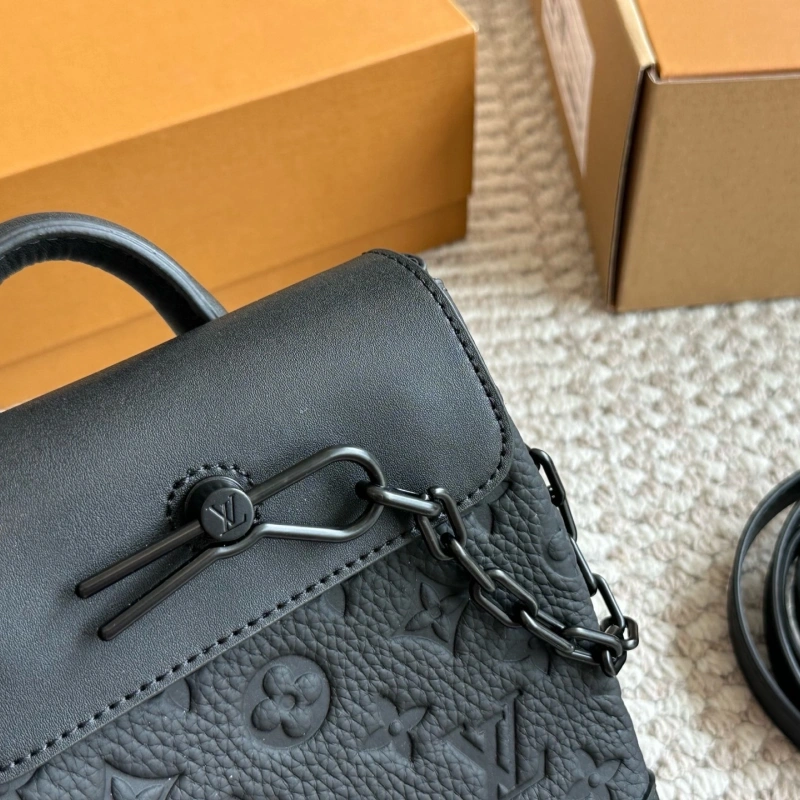 Black Monogram Leather Bag-box