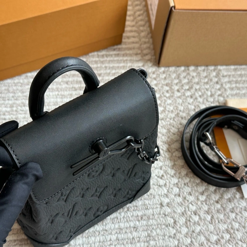 Black Monogram Leather Bag-box