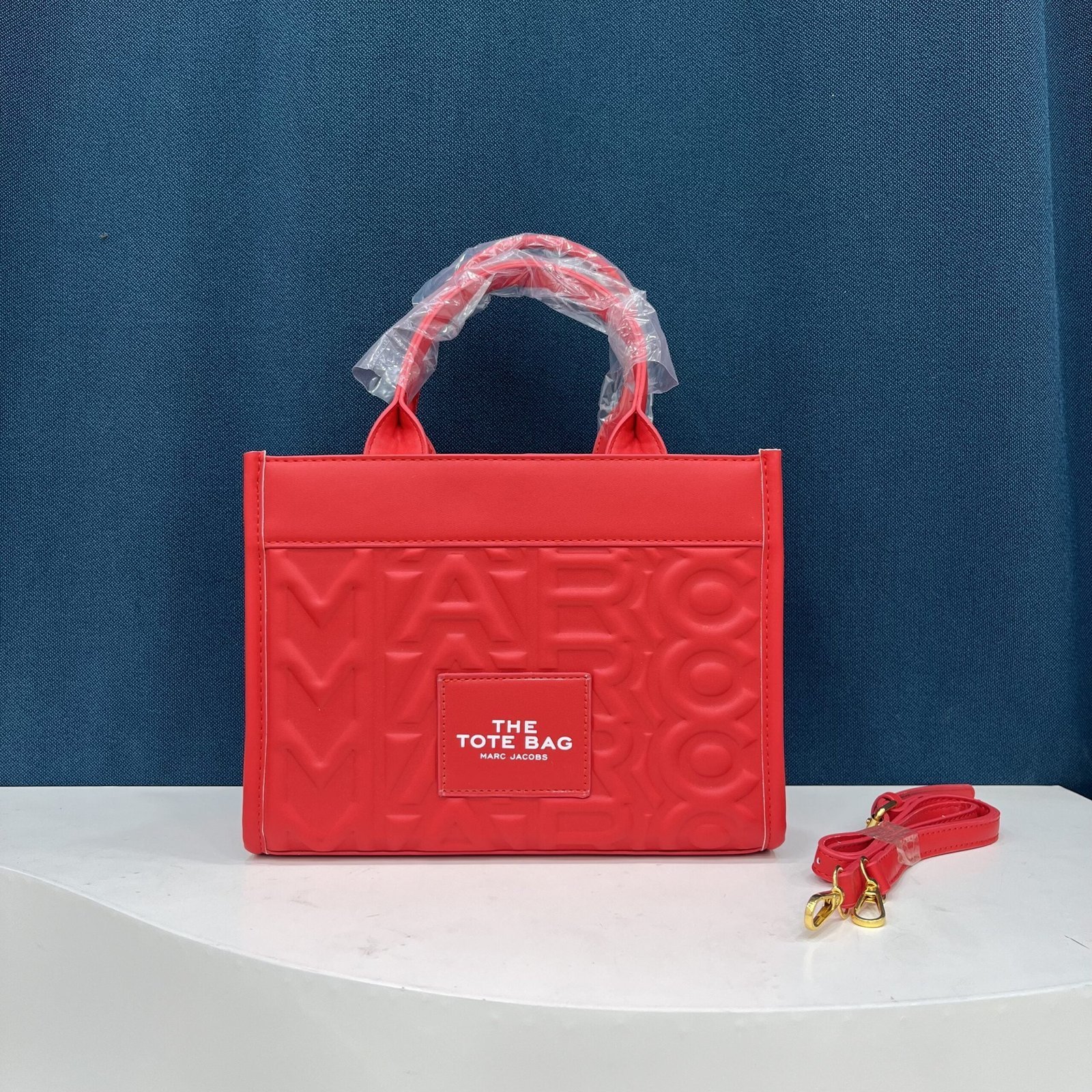 TOTE bag versatile fashion new popular letter indentation texture PU tote bag crossbody shoulder women’s bag