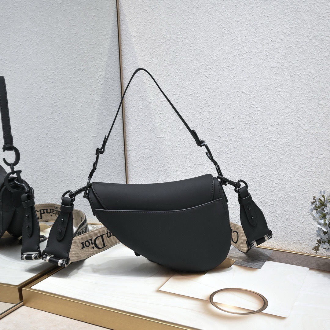 DIOR saddle frosted series saddle bag leather high-end new women’s bag birthday oblique light luxury girl-comes with gift box