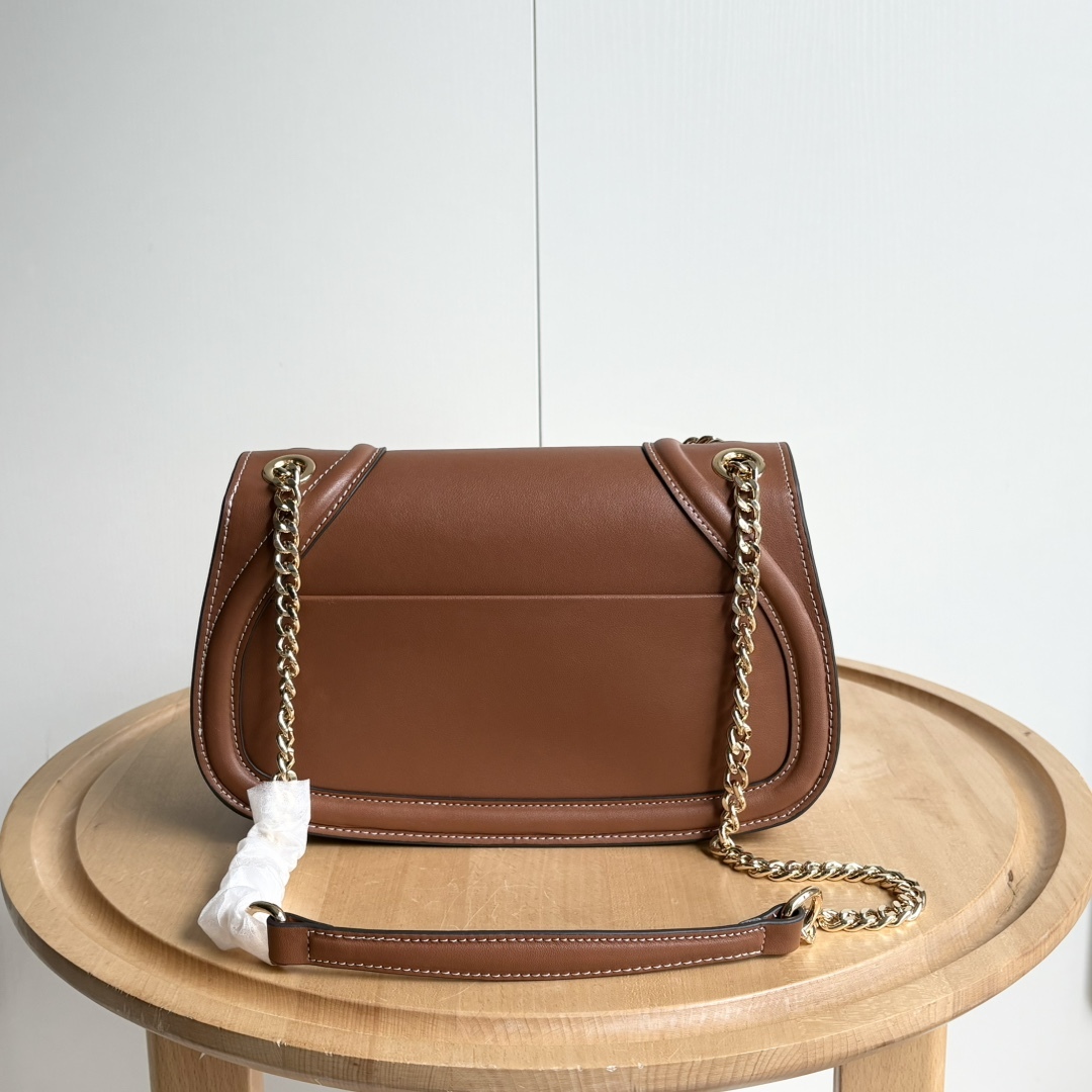 Saddle bag new high-end retro single shoulder crossbody women’s bag versatile, light luxury French stick armpit bag women’s trend-without packaging box