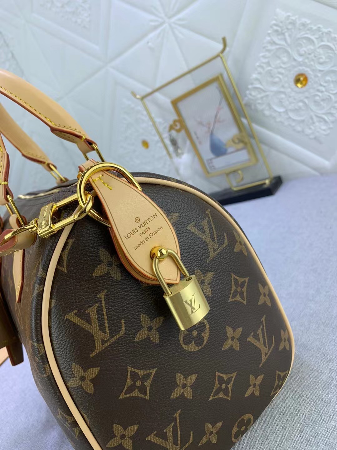 Authentic genuine leather broadband crossbody bag, women’s new classic hand-held single shoulder vintage Boston pillow bag-without packaging box