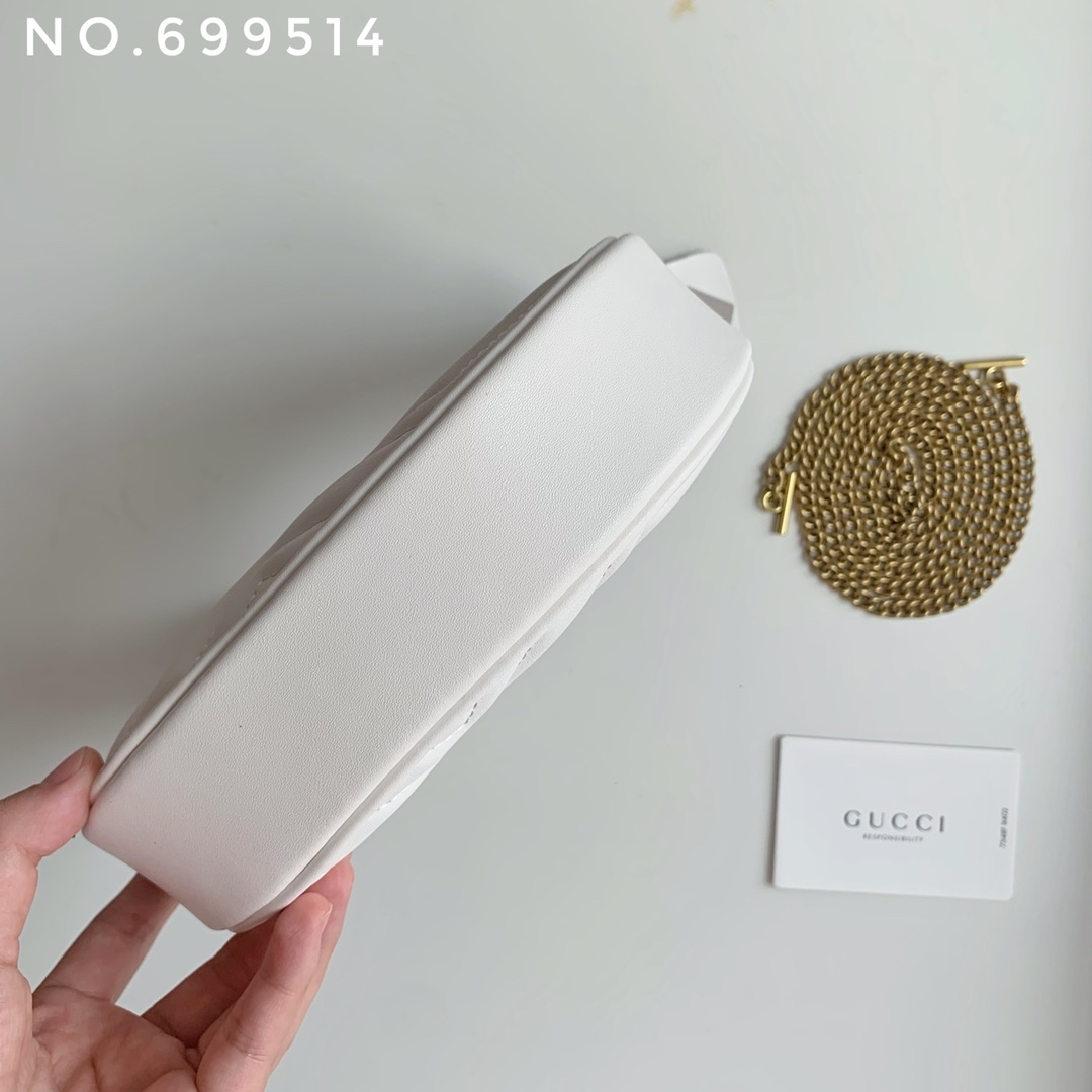 New leather half moon armpit bag, high-end single shoulder hand-held crossbody chain crescent bag-comes with gift box