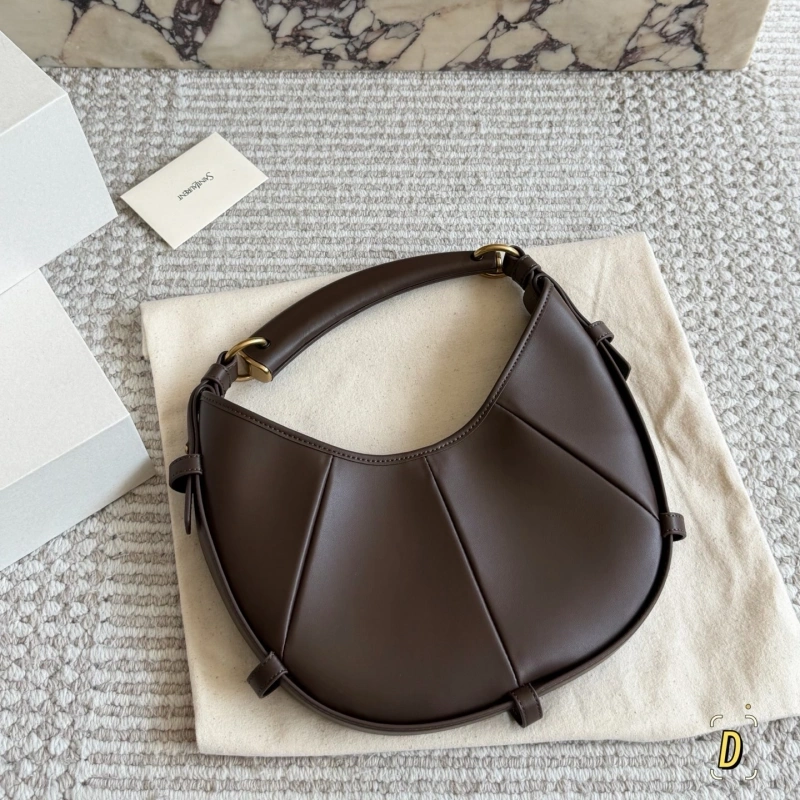Leather with horn handles and antique gold buckles—vintage yet edgy-no box