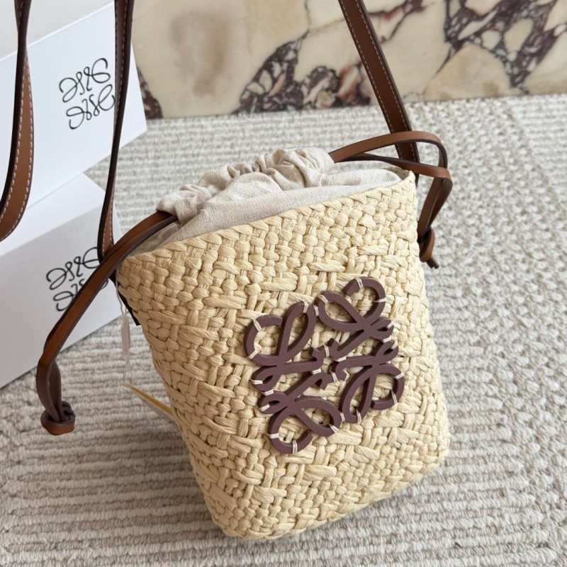 Straw Mini Bucket Bag-box