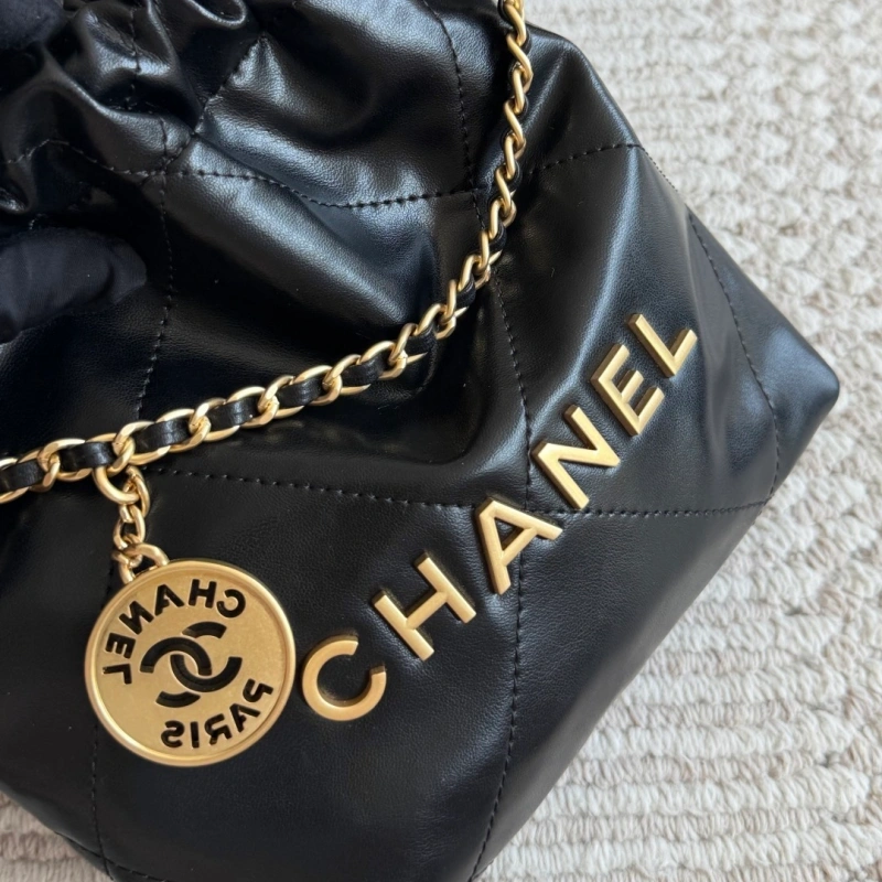 Mini Garbage Bag in Calfskin Leather-box