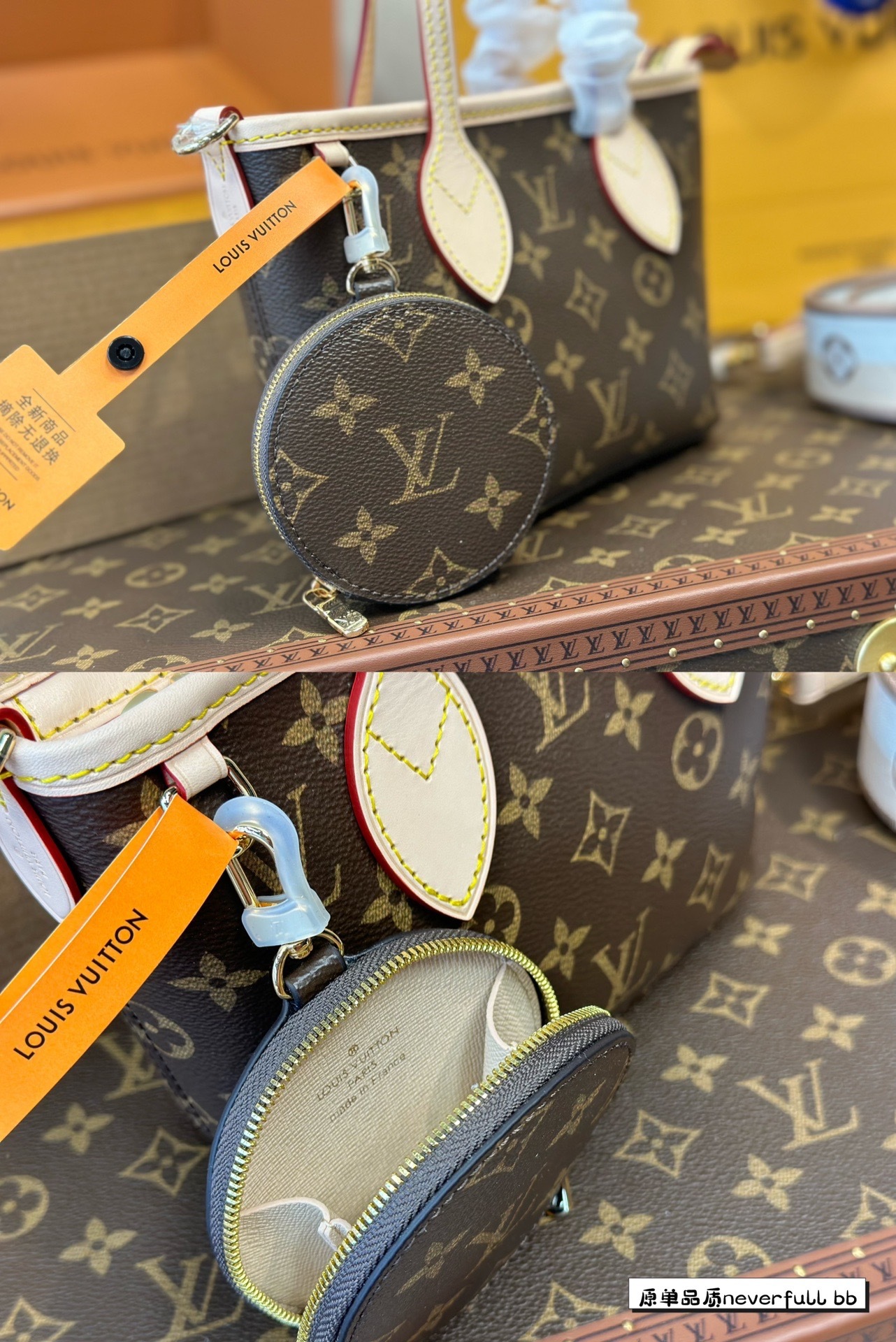 New classic old-fashioned wide-shoulder lv13 tote bag versatile retro mediaeval bag handbag one-shoulder cross-body bag-with packaging box