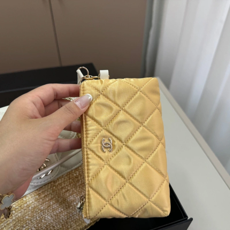 Chain-strap Woven Shopper-box