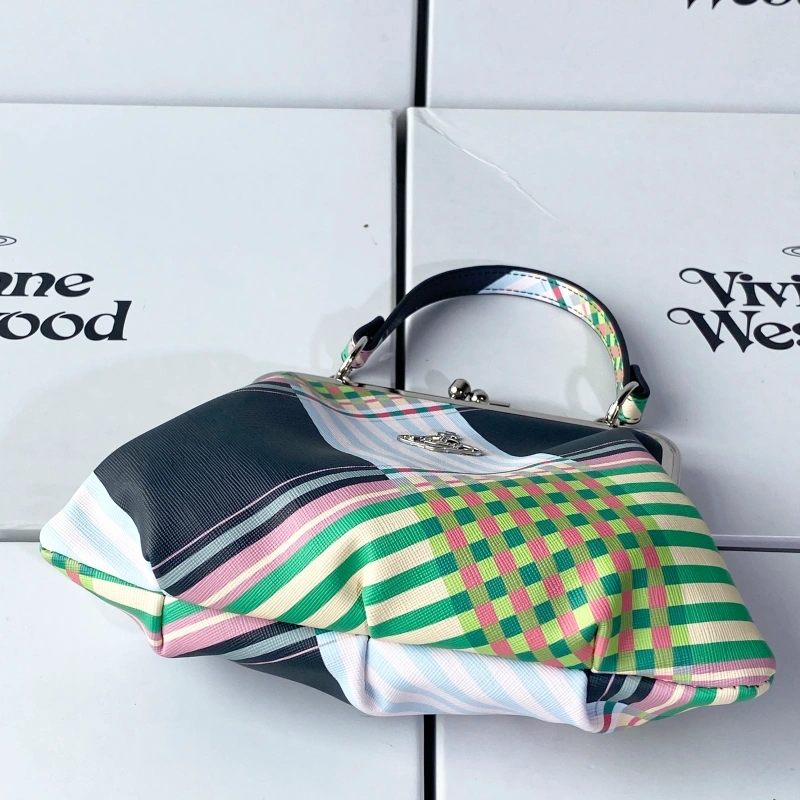 New green plaid dumpling bag-box