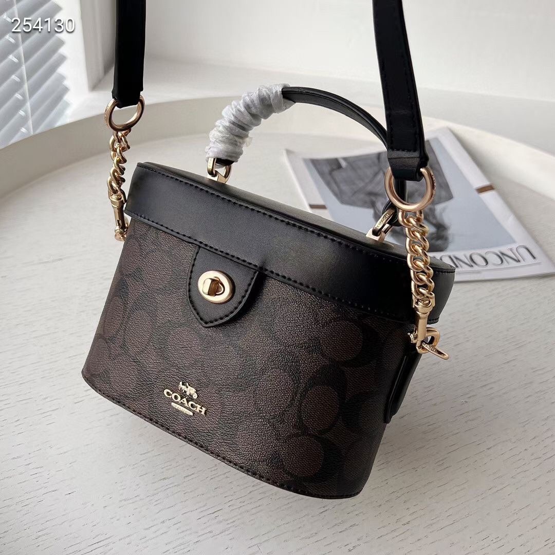 Women’s bag, Kay box bag, Georgie vintage makeup bag, carriage buckle, single shoulder crossbody handbag-without packaging box