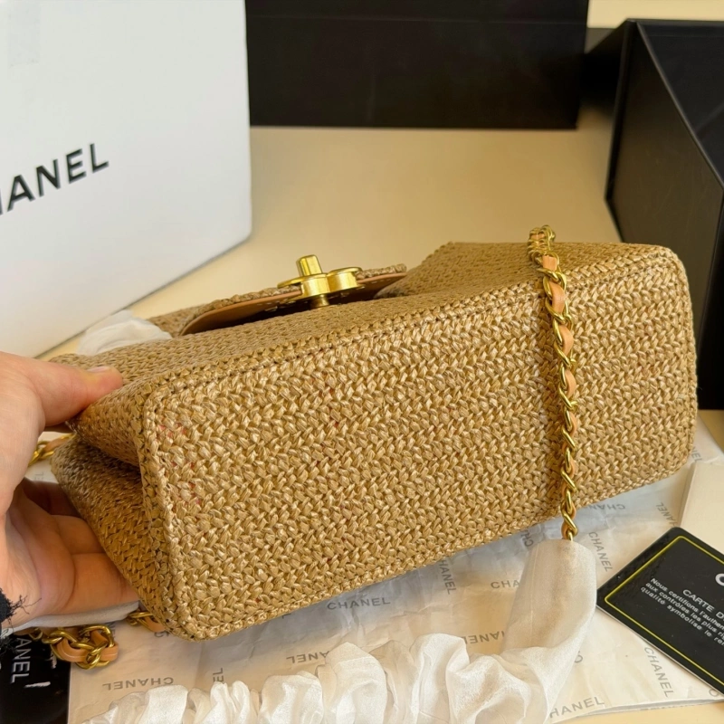 Early Spring Resort Woven Kelly Bag-box”Please note there might be a slight color variation. Kindly check the detail images.”