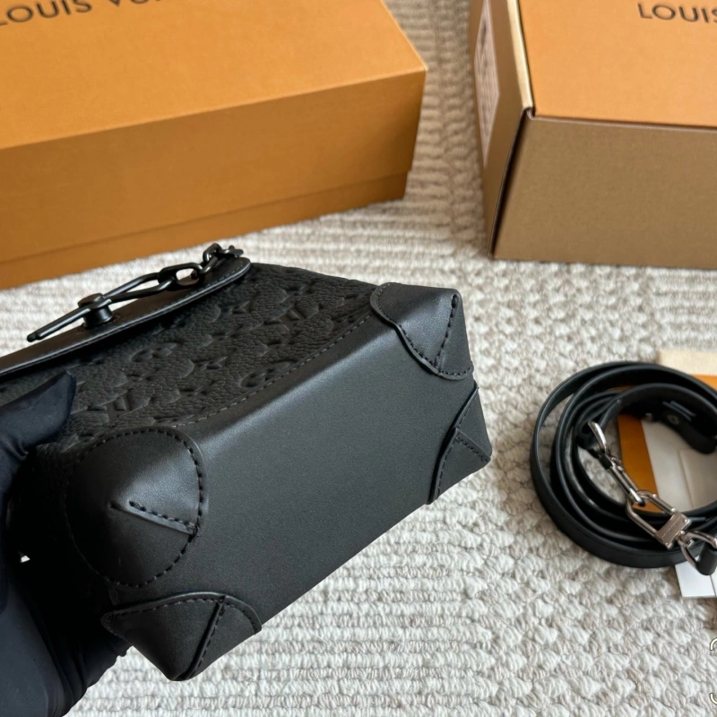 Black Monogram Leather Bag-box