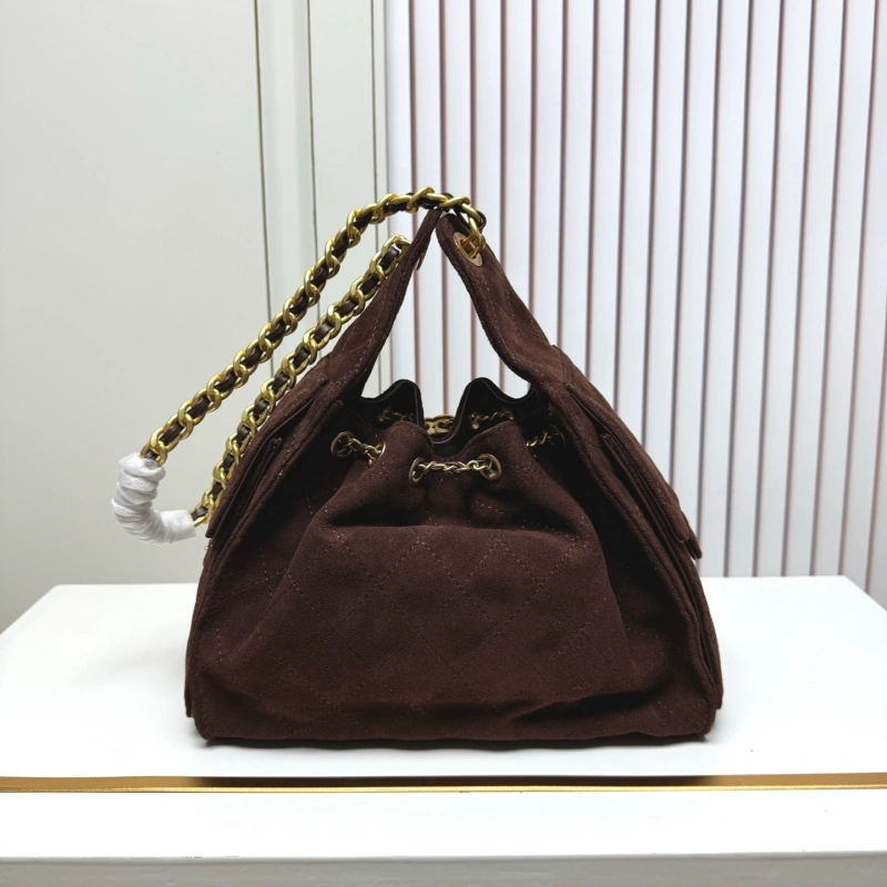 Upgraded version of C25C bag king nubuck cowhide hobo underarm bag-box